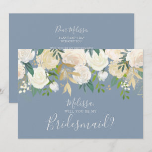 Invitation La Floraison D'Aquarelle Blanche Sera Ma Porte-Mèr