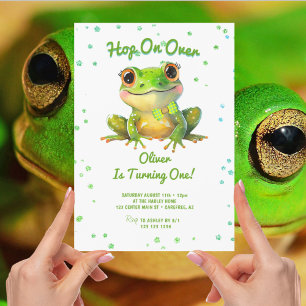 Invitation La grenouille saute son 1er anniversaire