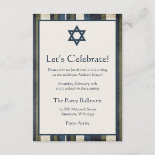 Invitation La grunge barre la réception de Mitzvah de barre
