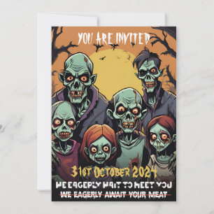 Invitation La Horde Zombie est en train de mourir pour vous r