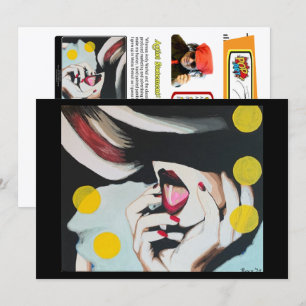 Invitation ‘La Lecture du Testament’ Peinture sur une petite