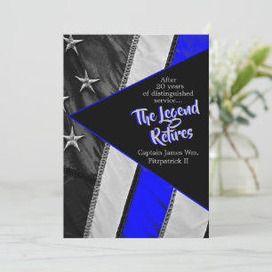Invitation La légende retire la retraite de la police