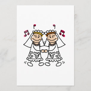 Invitation La lesbienne dansent d'abord