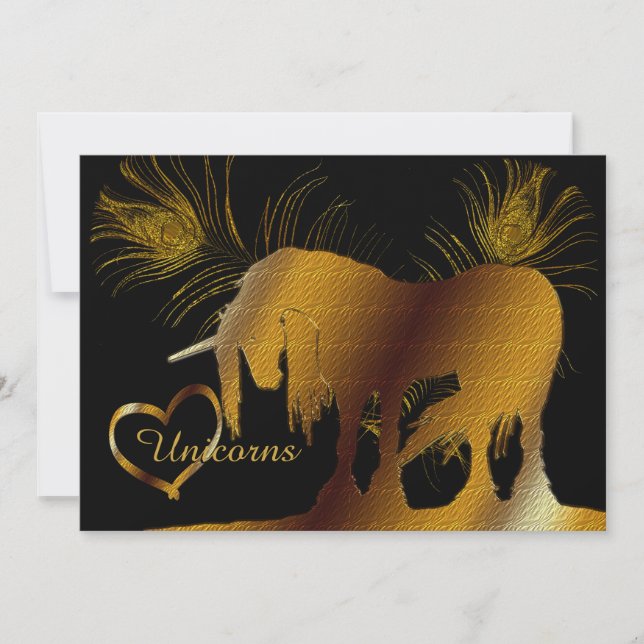 Invitation La licorne d'or (Devant)