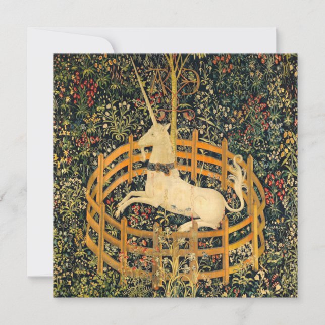 Invitation La licorne en captivité (Devant)