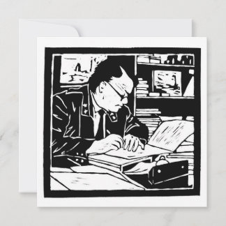 Invitation La linogravure du professeur