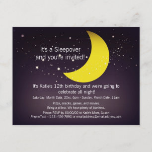 Invitation La Lune et les étoiles