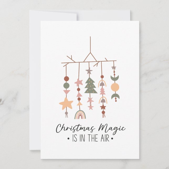 Invitation La magie de Noël de Noël de Noël de Noël est en l' (Devant)