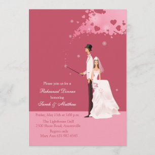 Invitation La magie du dîner de répétition d'amour Invitatio