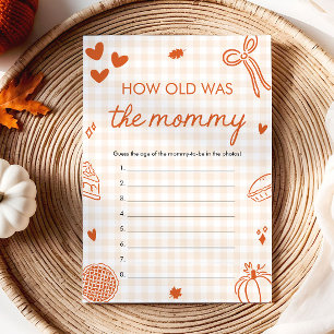 Invitation La Main D'Automne A Dessiné L'Âge Du Jeu De Maman
