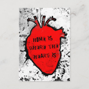 Invitation la maison est où le coeur anatomique est