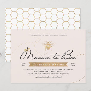Invitation La Mama d'or au Baby shower