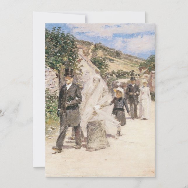 Invitation La Marche nuptiale de Theodore Robinson (Devant)