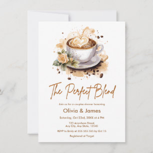 Invitation La Mariage Parfait Café Couple Baby Shower