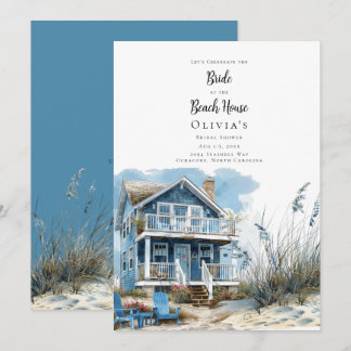 Invitation La mariée à la Fête des mariées Beach House