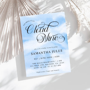 Invitation La Mariée Aquarelle Est Sur Cloud Neuf Fêtes des m