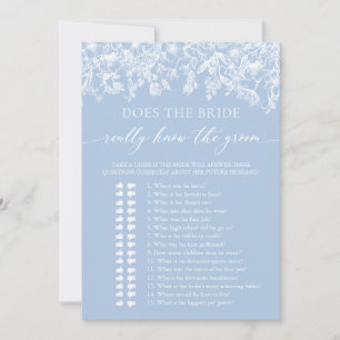 Invitation La mariée connaît-elle vraiment le marié ?