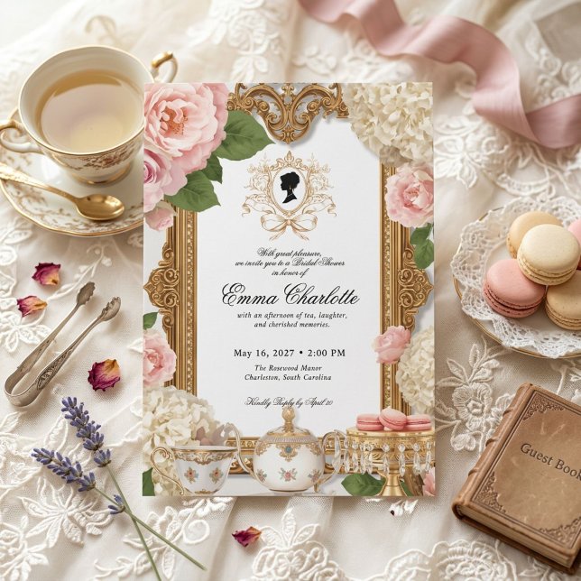 Invitation La mariée de la saison Regency Bridal Shower (Créateur téléchargé)