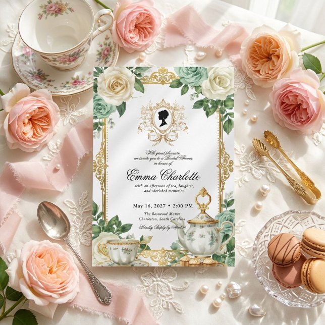 Invitation La mariée de la saison Regency Bridal Shower (Créateur téléchargé)