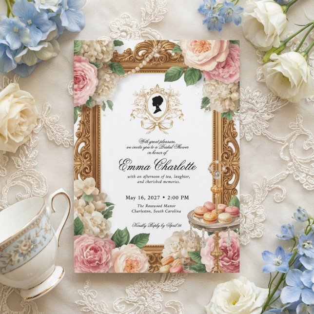 Invitation La mariée de la saison Regency Bridal Shower (Créateur téléchargé)