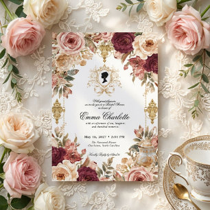 Invitation La mariée de la saison Regency Bridal Shower