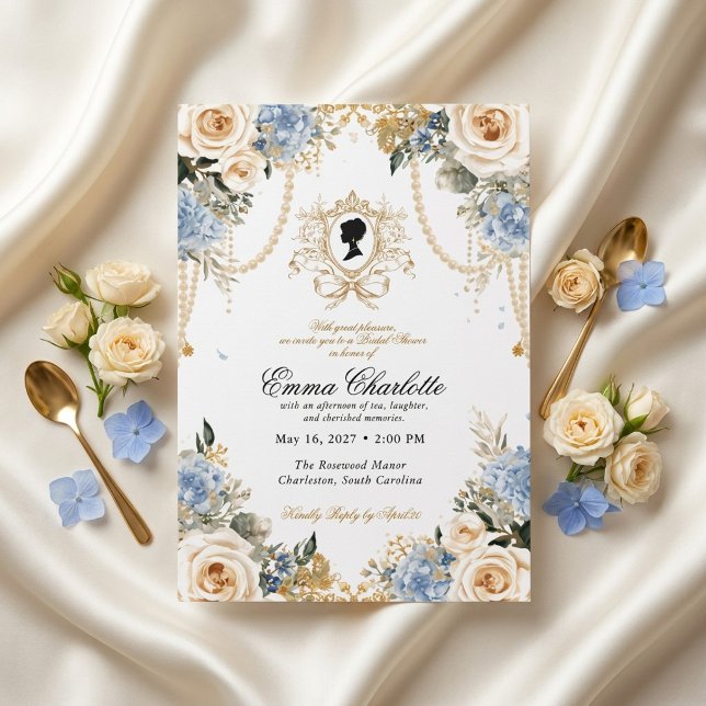 Invitation La mariée de la saison Regency Bridal Shower (Créateur téléchargé)