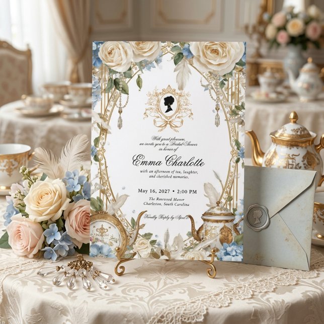 Invitation La mariée de la saison Regency Bridal Shower (Créateur téléchargé)