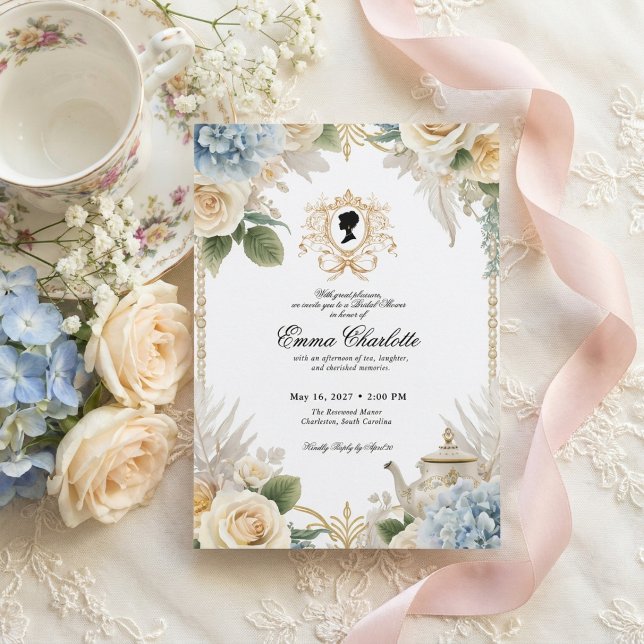 Invitation La mariée de la saison Regency Bridal Shower (Créateur téléchargé)