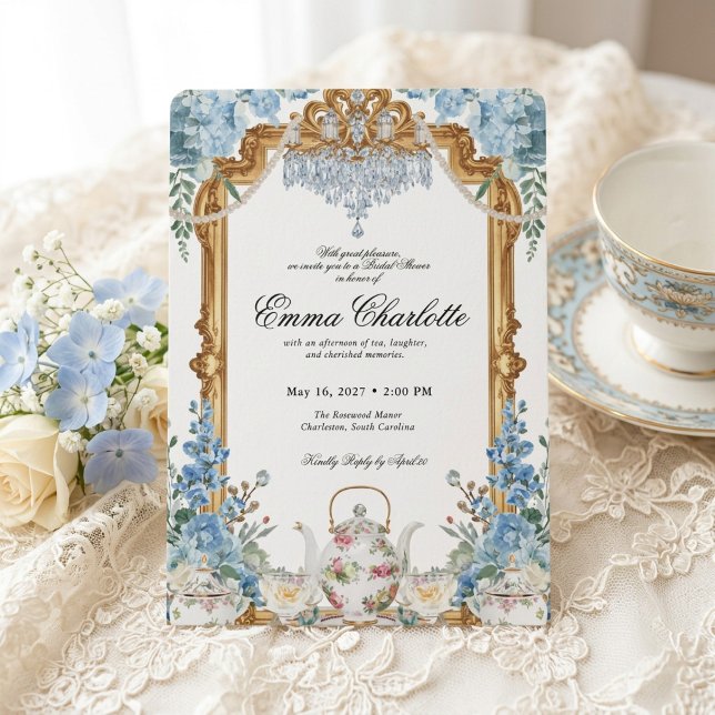 Invitation La mariée de la saison Regency Bridal Shower (Créateur téléchargé)