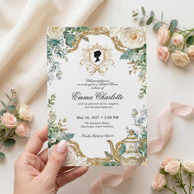 Invitation La mariée de la saison Regency Bridal Shower (Créateur téléchargé)