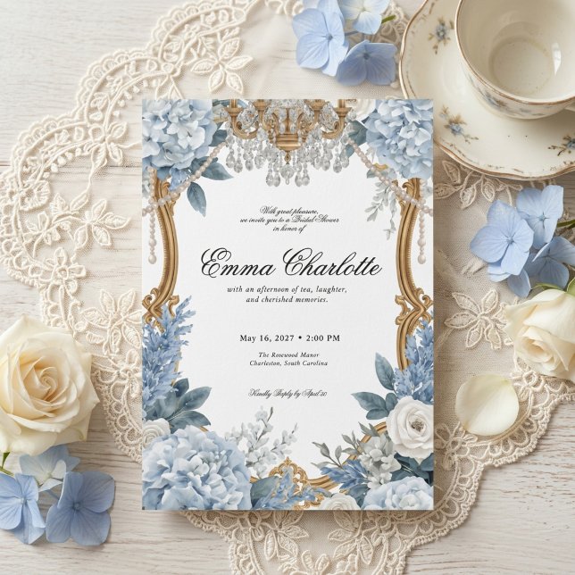Invitation La mariée de la saison Regency Bridal Shower (Créateur téléchargé)