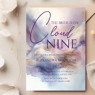 Invitation La Mariée Est Sur Cloud Neuf Bachelorette Week-End