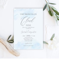 La mariée est sur Cloud Nine Fête des mariées bleu