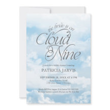 La mariée est sur un nuage moderne Baby Shower