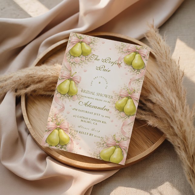Invitation La Mariée Parfaite avec des Poires pour l'Enterrem (Créateur téléchargé)