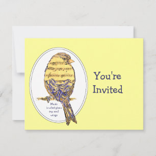 Invitation La musique est ce qui donne à mon âme des ailes av