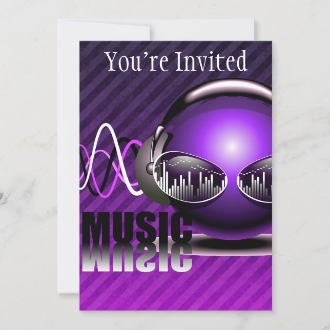 Invitation La Musique Qui Tombe Dans Mes Oreilles (Devant)