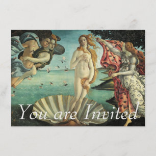 Invitation La naissance de Vénus - art classique par
