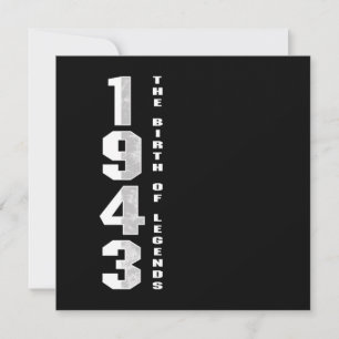 Invitation La naissance des légendes 1943 77 e anniversaire C