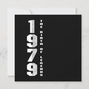 Invitation La naissance des légendes 1979 41 st Cadeau d'anni