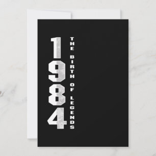 Invitation La naissance des légendes 1984 36 e anniversaire C