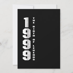 Invitation La naissance des légendes 1999 21 e cadeau d'anniv