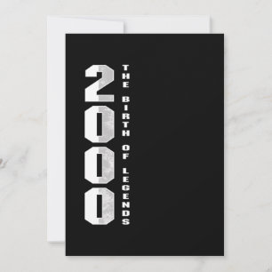 Invitation La naissance des légendes 2000 20 e anniversaire C