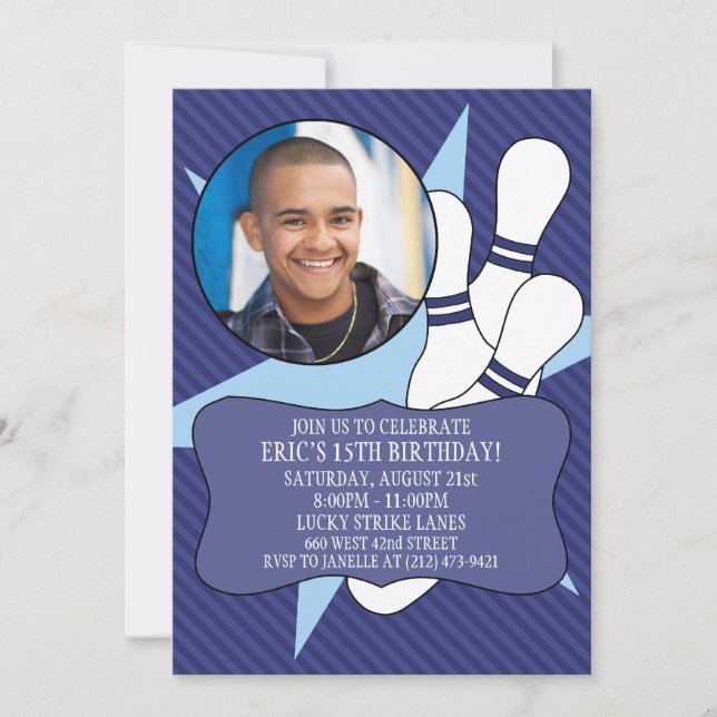 Invitation La Navy Blue n'a pas le temps d'épargner la photo  (Devant)