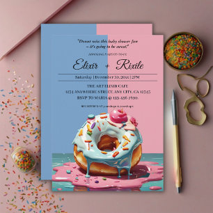 Invitation La noix de muscade moderne arrose le Baby shower n