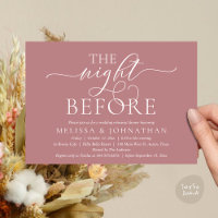 La Nuit Avant, Dîner de Répétition de Mariage Mode