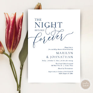 Invitation La Nuit Avant Forever, Dîner de Répétition de Mari