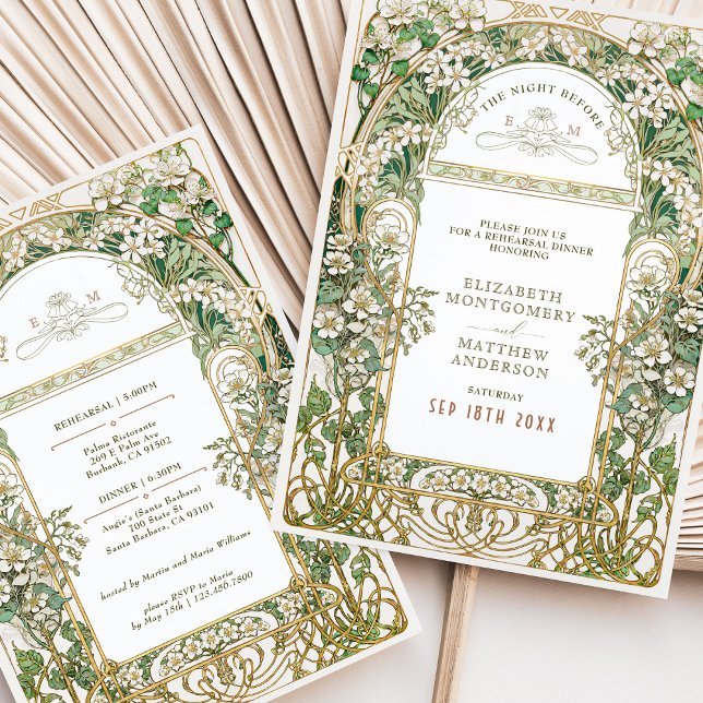 Invitation La Nuit Avant la Répétition de Mariage (Créateur téléchargé)