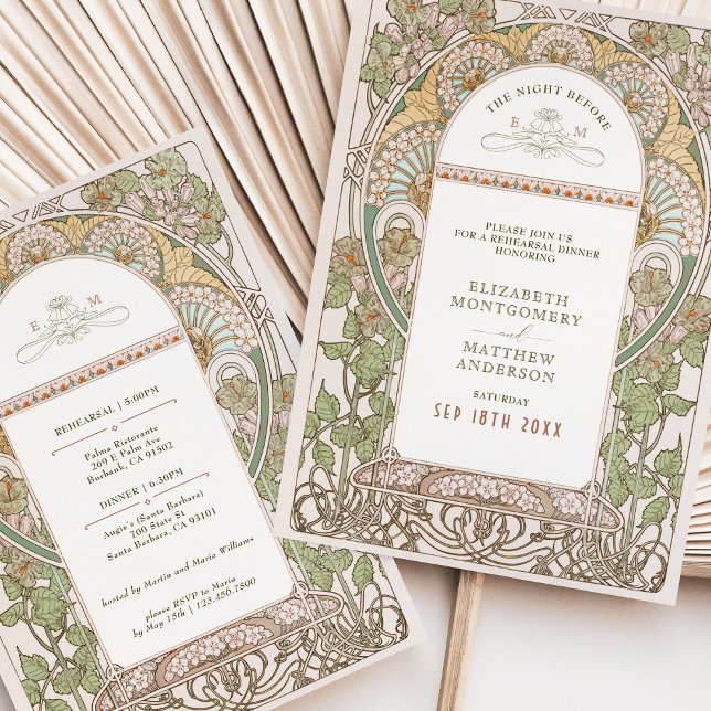 Invitation La Nuit Avant la Répétition de Mariage (Créateur téléchargé)