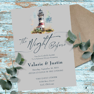 Invitation La Nuit Avant le Dîner de Répétition de Mariage au